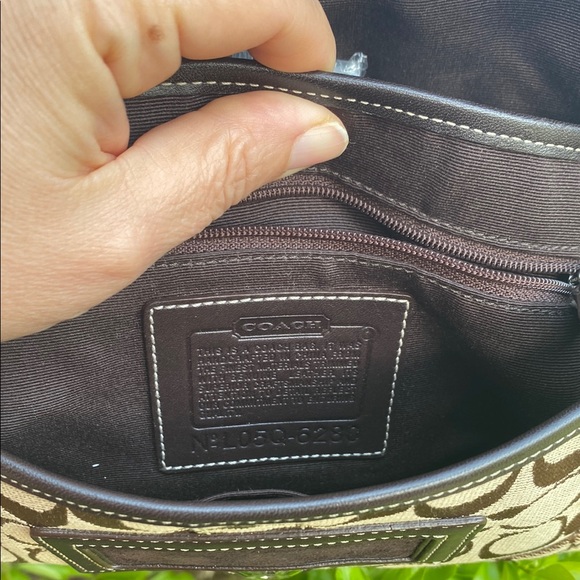 🔥Coach Sufflette Cloth Brown Handbag Hobo L05Q-6280 Y2K vintage purse - Picture 12 of 17